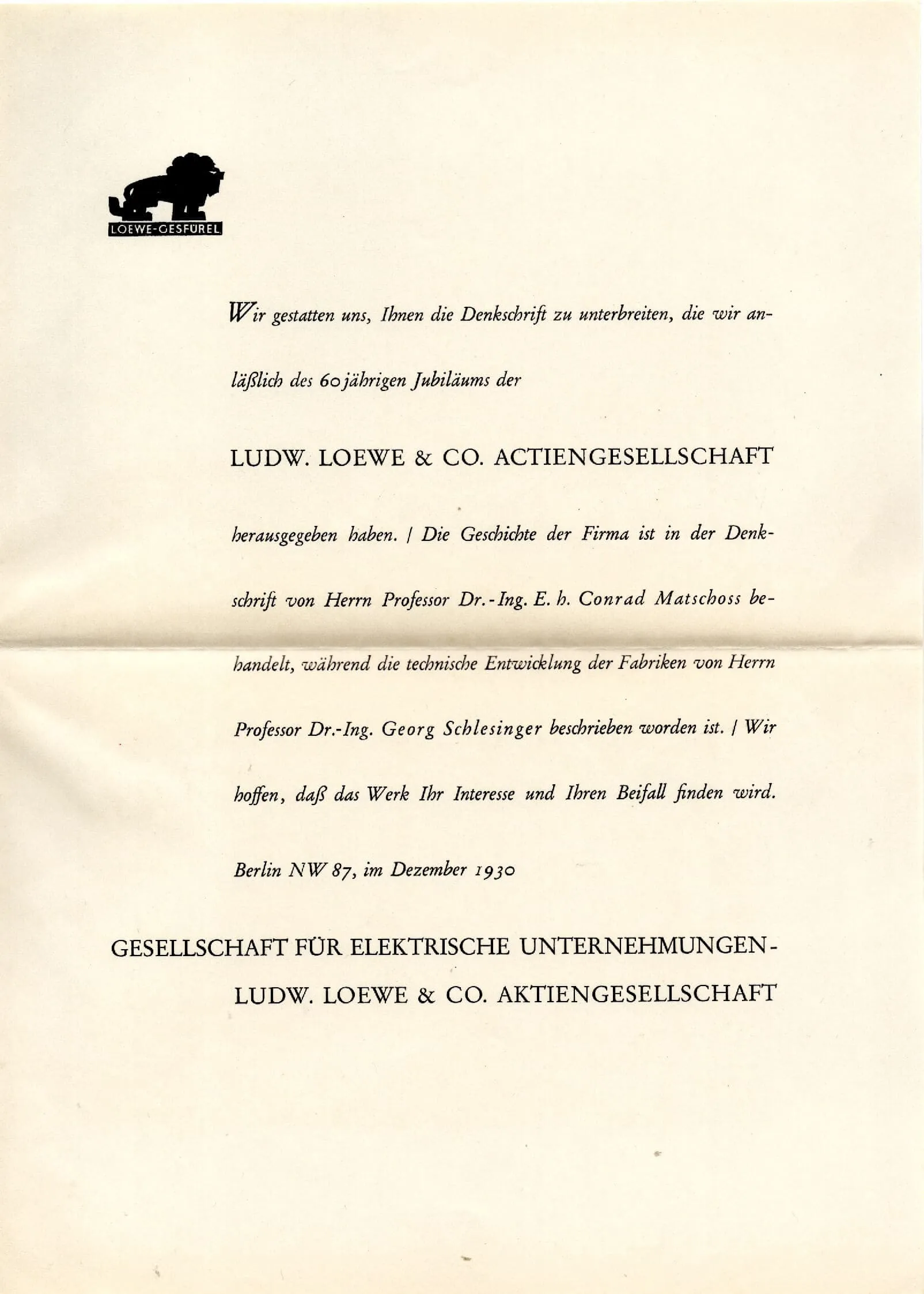 Ludw. Loewe & Co Actiengesellschaft Berlin 1869-1929 - Afbeelding 2